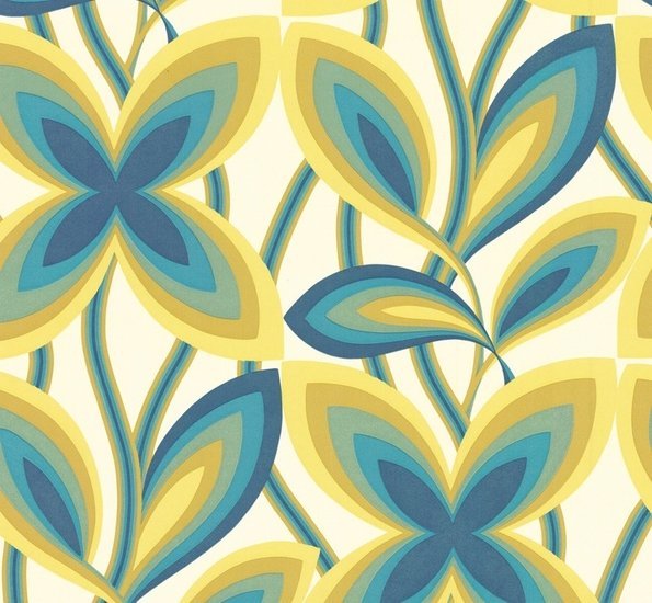 Little Greene Starflower Behang 0280STPEACO - LAB COLOUR THE WORLD