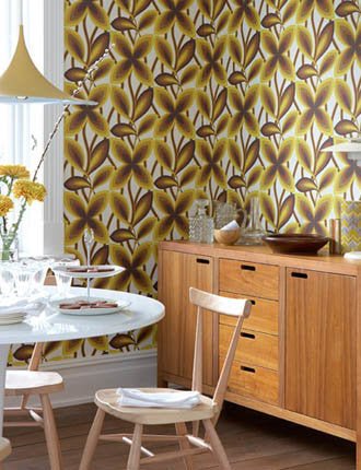Little Greene Starflower Behang 0280STPLATI - LAB COLOUR THE WORLD
