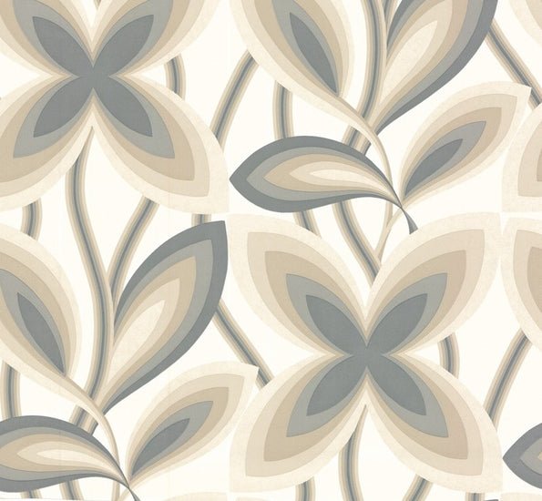 Little Greene Starflower Behang 0280STPLATI - LAB COLOUR THE WORLD