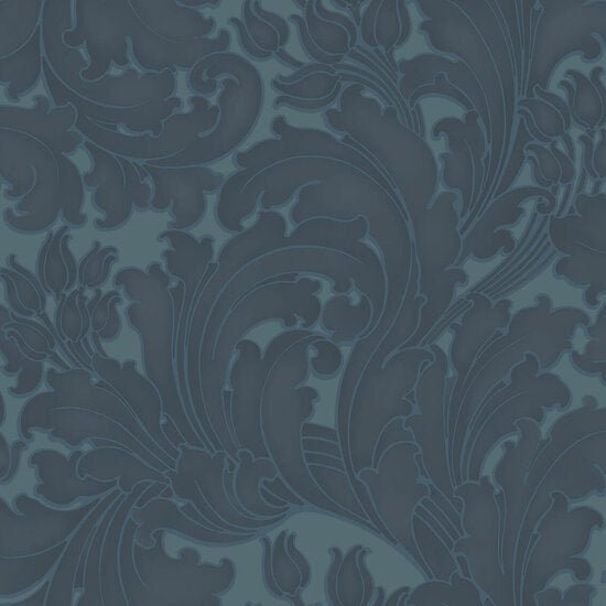 Little Greene Tulip Behang 0260TUBLUEZ - LAB COLOUR THE WORLD