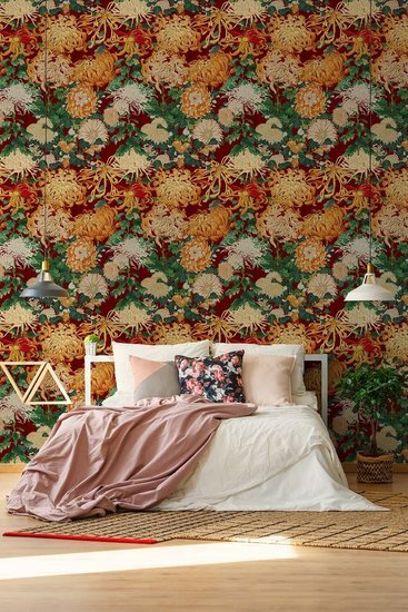 Mind The Gap Chrysanthemums Behang WP20022 - LAB COLOUR THE WORLD