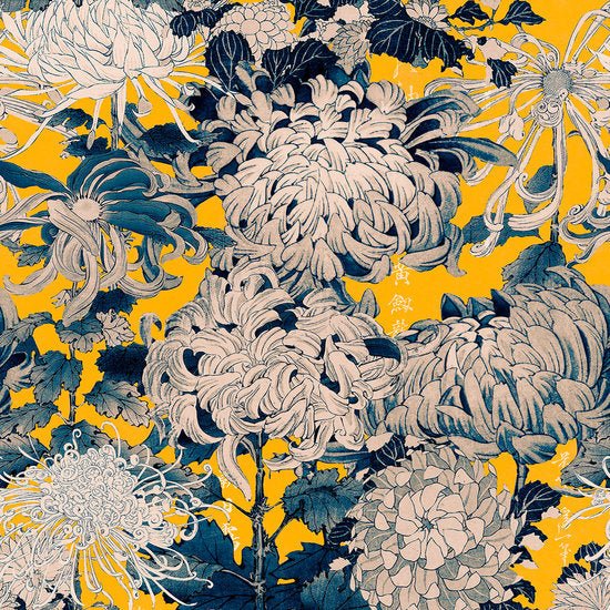 Mind The Gap Chrysanthemums Behang WP20022 - LAB COLOUR THE WORLD