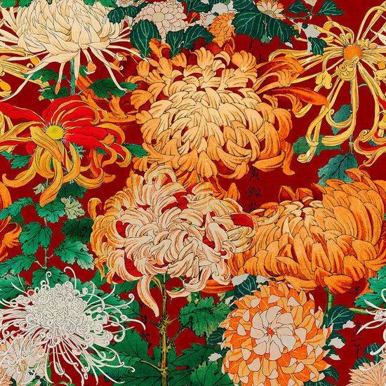 Mind The Gap Chrysanthemums Behang WP20022 - LAB COLOUR THE WORLD