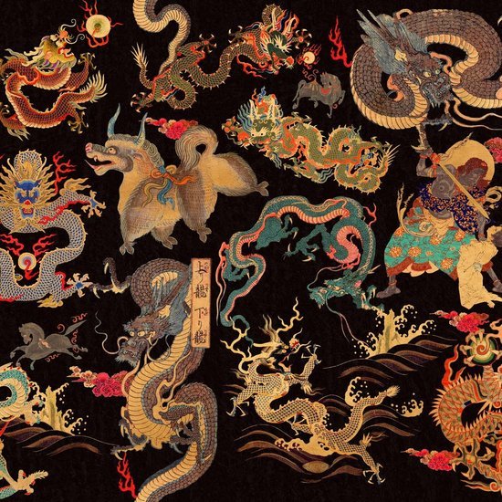 Mind The Gap Dragons of Tibet Behang WP20425 - LAB COLOUR THE WORLD