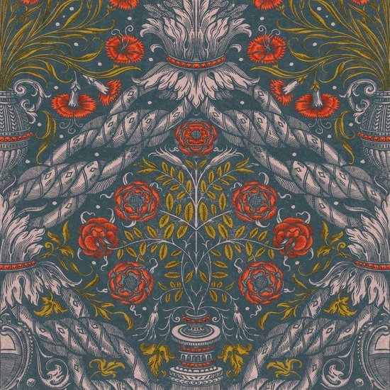 Mind The Gap Floral Ornament Behang WP20471 - LAB COLOUR THE WORLD