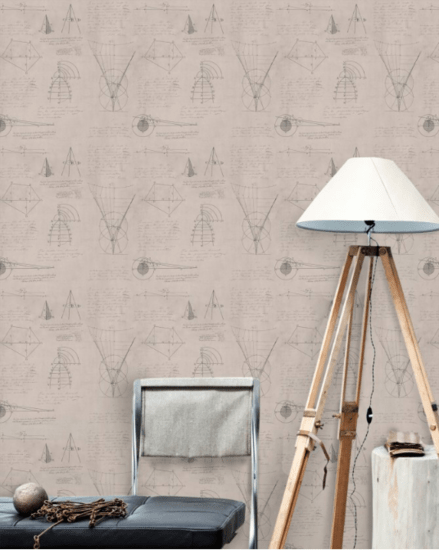 Mind The Gap Newton Geometry Behang WP20047 - LAB COLOUR THE WORLD