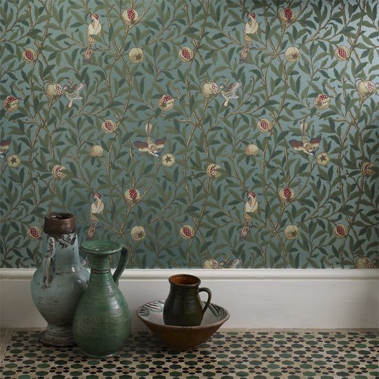 Morris & Co. Bird and Pomegranate Behang 212537 - LAB COLOUR THE WORLD