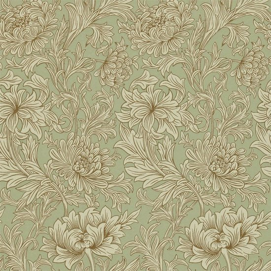Morris & Co. Chrysanthemum Behang 216861 - LAB COLOUR THE WORLD