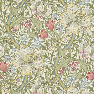 Morris & Co. Golden Lily Behang 210398 - LAB COLOUR THE WORLD