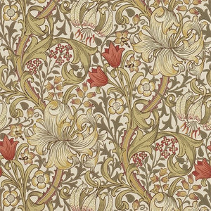 Morris & Co. Golden Lily Behang 216869 - LAB COLOUR THE WORLD