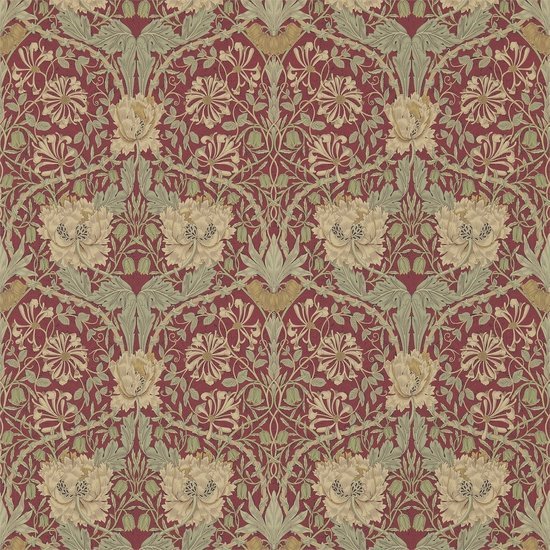 Morris & Co. Honeysuckle & Tulip Behang 214700 - LAB COLOUR THE WORLD