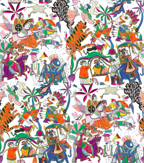 Pierre Frey Ganesh Behang FP483001 - LAB COLOUR THE WORLD