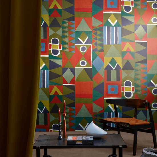 Pierre Frey Ndebeles Behang FP546001 - LAB COLOUR THE WORLD