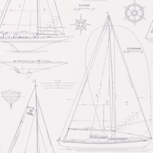 Ralph Lauren Boat Blueprint Behang PRL5035/01 - LAB COLOUR THE WORLD