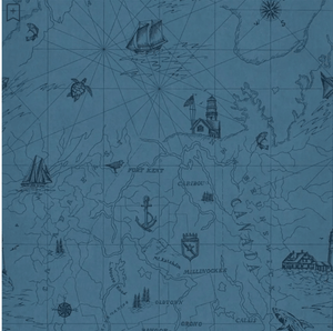 Ralph Lauren Shipping Lanes Map Behang PRL5027/03 - LAB COLOUR THE WORLD