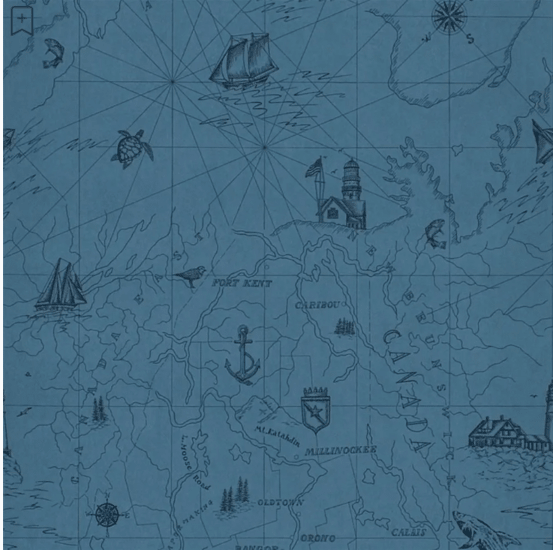 Ralph Lauren Shipping Lanes Map Behang PRL5027/03 - LAB COLOUR THE WORLD