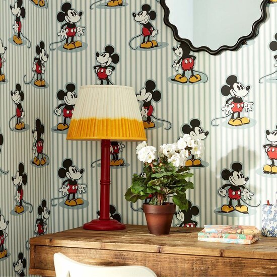 Sanderson Disney Home Mickey Stripe Behang 217271 - LAB COLOUR THE WORLD