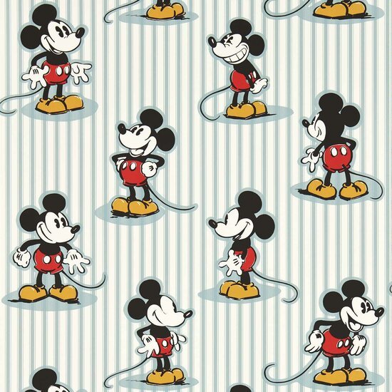 Sanderson Disney Home Mickey Stripe Behang 217271 - LAB COLOUR THE WORLD