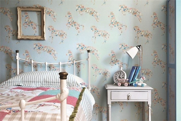 Sanderson Pretty Ponies Behang DLIT214034 - LAB COLOUR THE WORLD