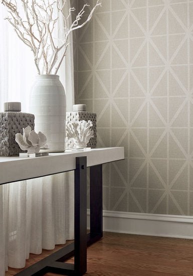 Thibaut Cafe Weave Trellis Behang T364 - LAB COLOUR THE WORLD