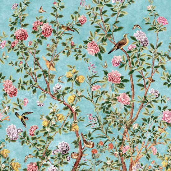 Thibaut Jardin Bloom Mural Behang TM13668 - LAB COLOUR THE WORLD