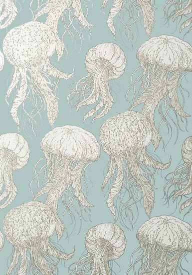 Thibaut Jellyfish Behang T13170 - LAB COLOUR THE WORLD
